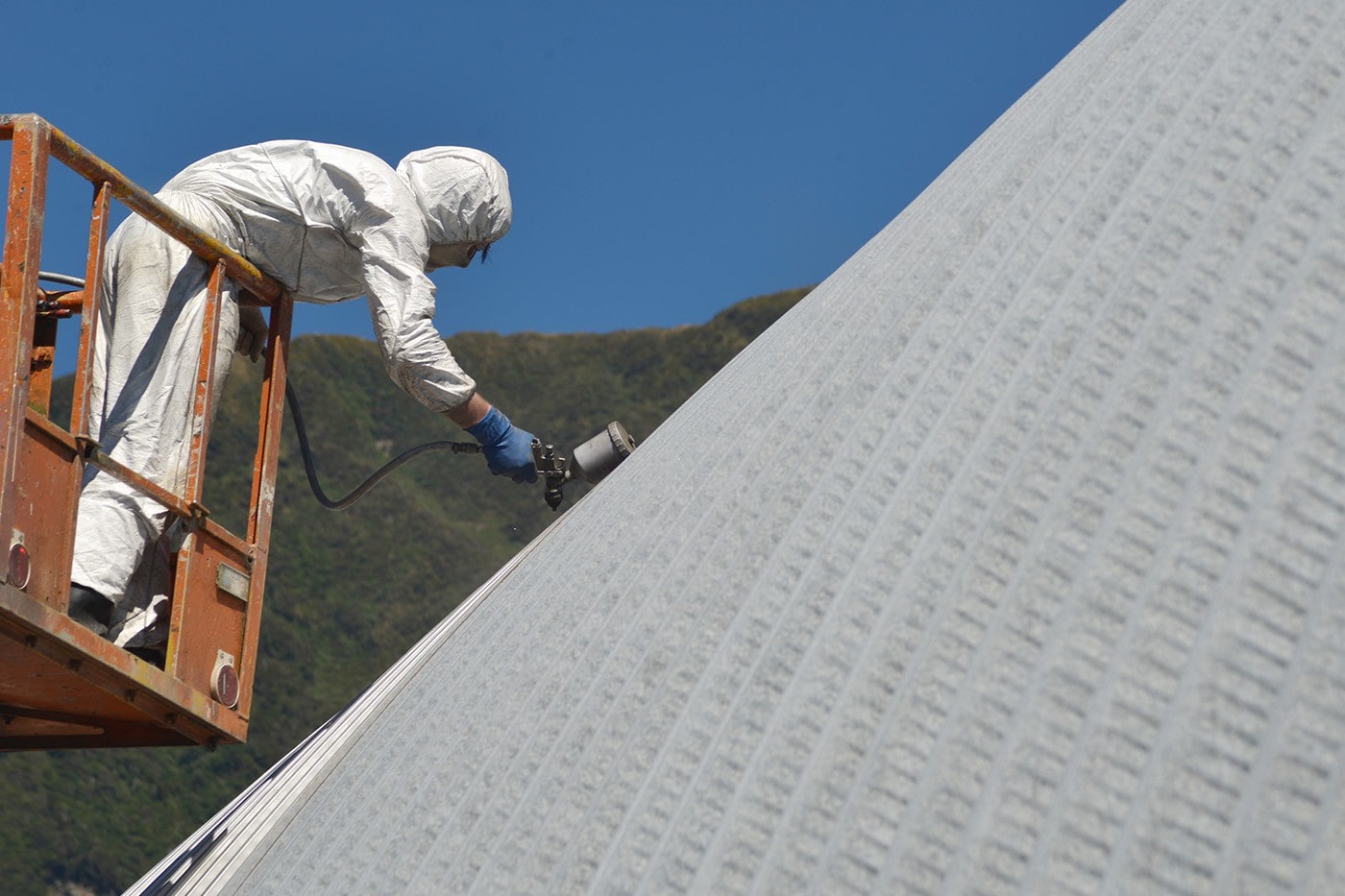 Roof restoration project